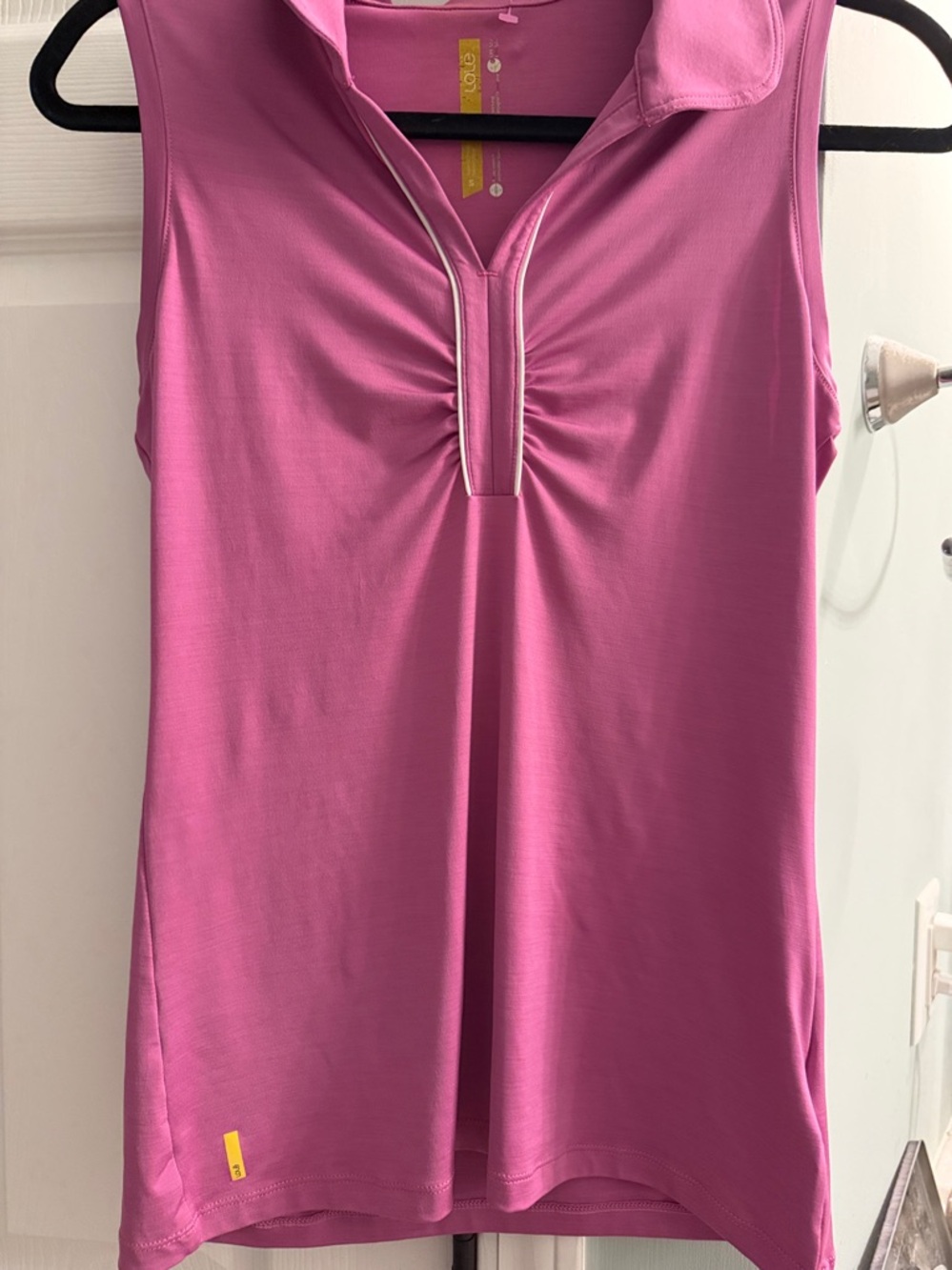 Lole Small Collared V Neck Sleeveless Top